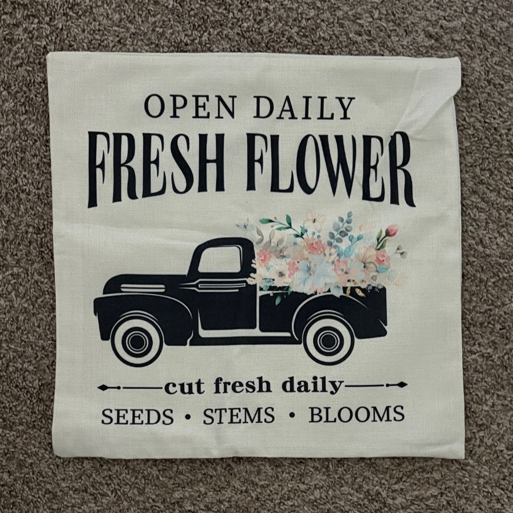 Floral  Decorative Pillow Cover
